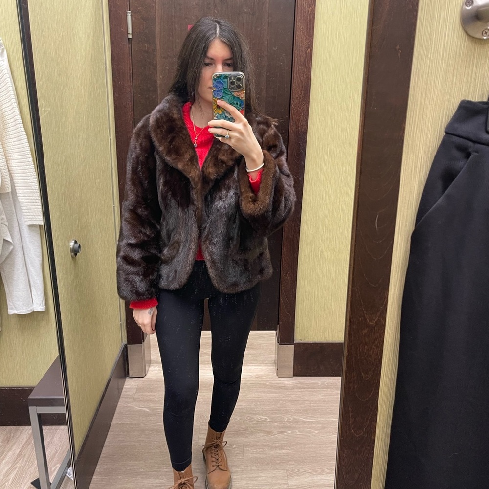 Gorgeous Real Mink Fur Coat